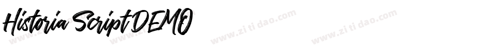 Historia Script DEMO字体转换